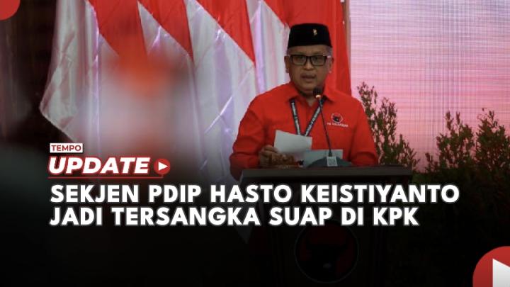 Sekjen PDIP Hasto Kristiyanto Jadi Tersangka Suap di KPK, Pimpinan: Sabar